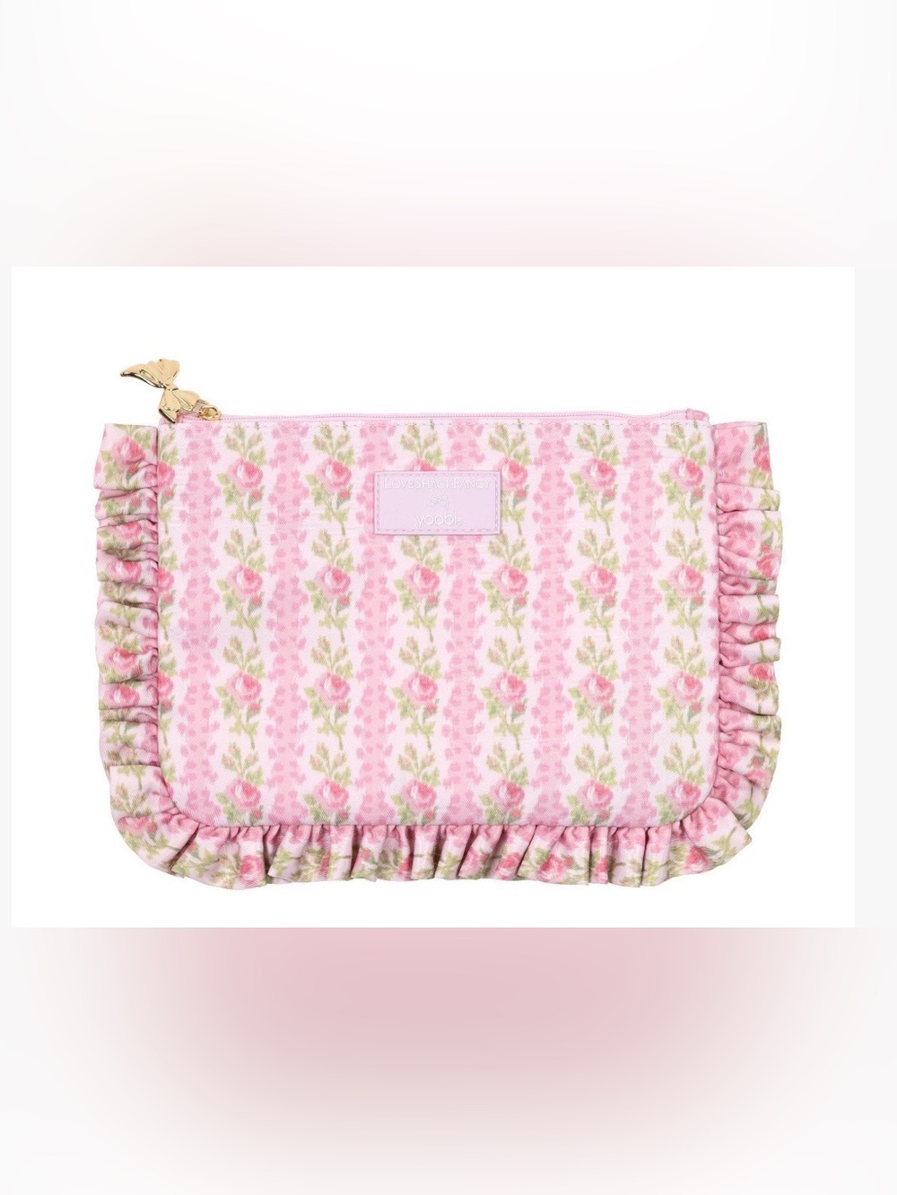 NWT Love Shack Fancy X Target Yoobi Blooming Heirloim Pencil Case Strawberry